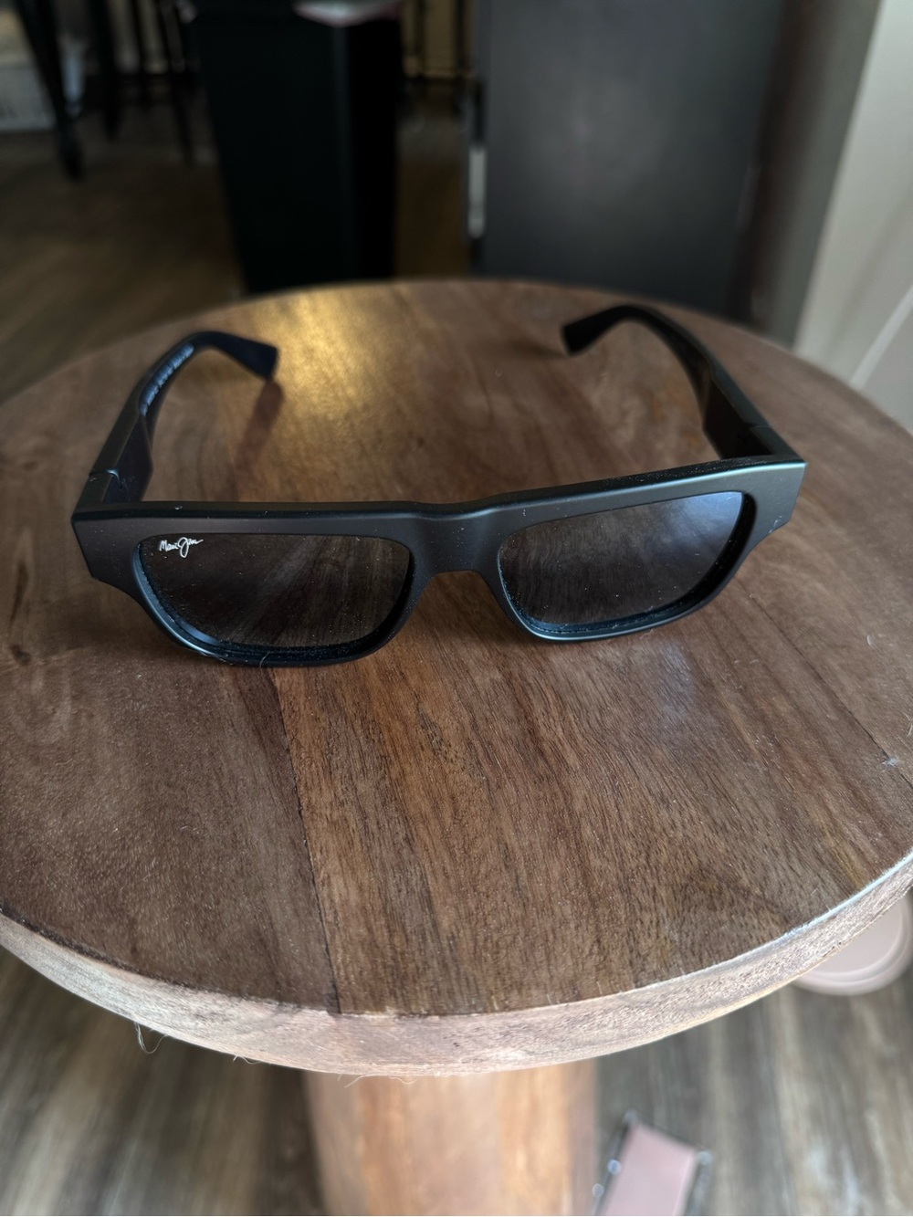 Maui Jim Matte Black Polarized Wayfarer Sunglasses - Picture 7 of 12